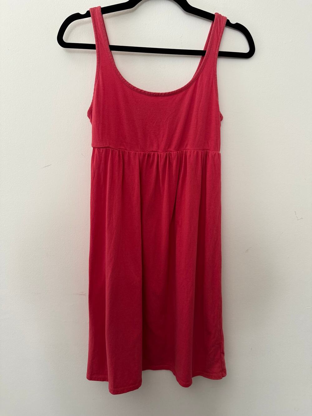 Mossimo Y2K 00s Cotton Pink Babydoll Mini Dress Tomato Girl Minimalistic Core-S